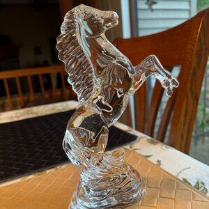 Waterford Crystal Rearing Horse Figurine Sculpture No. 305044400 9 1/2"